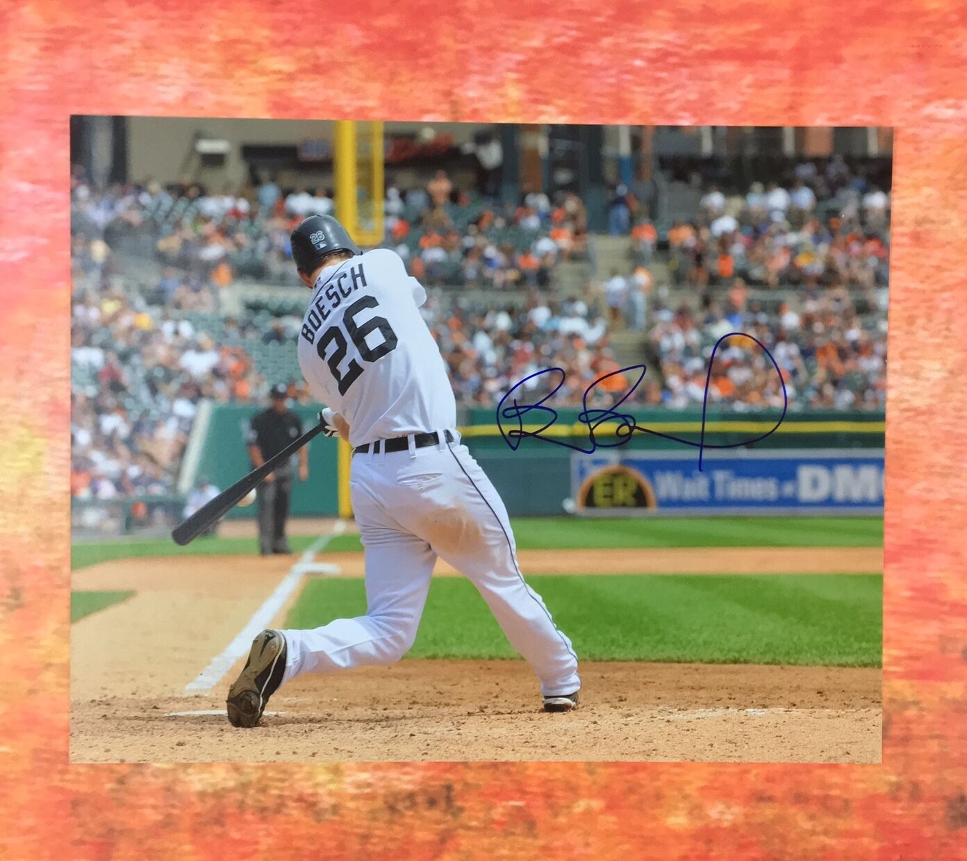 GFA Detroit Tigers * BRENNAN BOESCH * Signed 11x14 Photo Poster painting COA