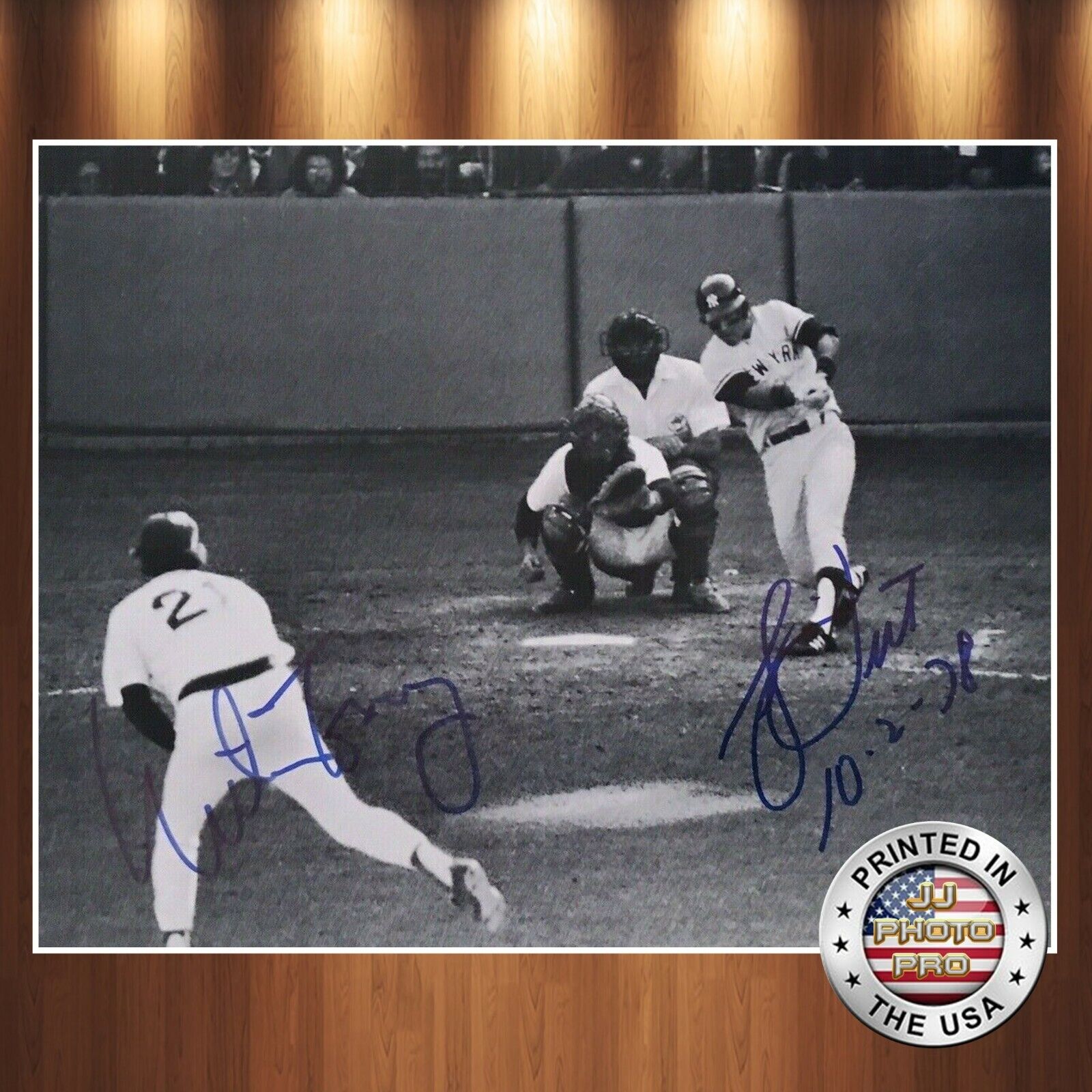 Bucky Dent Mike Torrez Autographed Signed 8x10 Photo Poster painting (Yankees) REPRINT