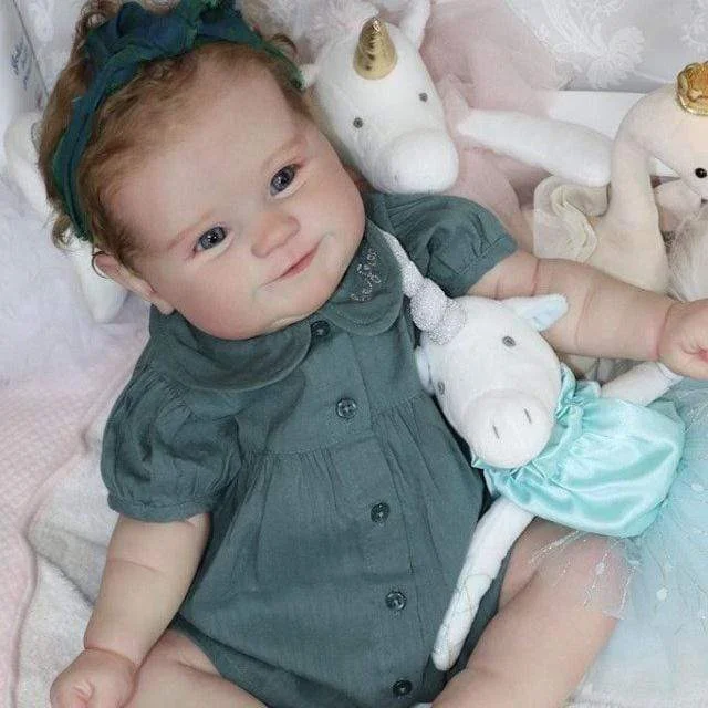  20'' Kleine Daniella Süßee Reborn Baby Puppe -Realistisch Und Lebensecht ( mit Stimm- und Herzmodul) - RSDP-Rebornbabypuppen-Rebornbabypuppen.de®