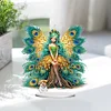 DIY Peacock Fairy Girl Acrylic Diamond Painting Desktop Ornaments