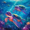 Diamond Painting -DIY Full Square Drill Sea Turtle(45*45CM)