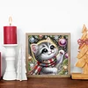 Christmas Cat - Diamond Painting - Partial Special Shaped Drill(Canvas|30*30cm)
