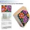 Diamond Painting Acrylic Mandala  Flower Paper Towel Storage Rack Decor