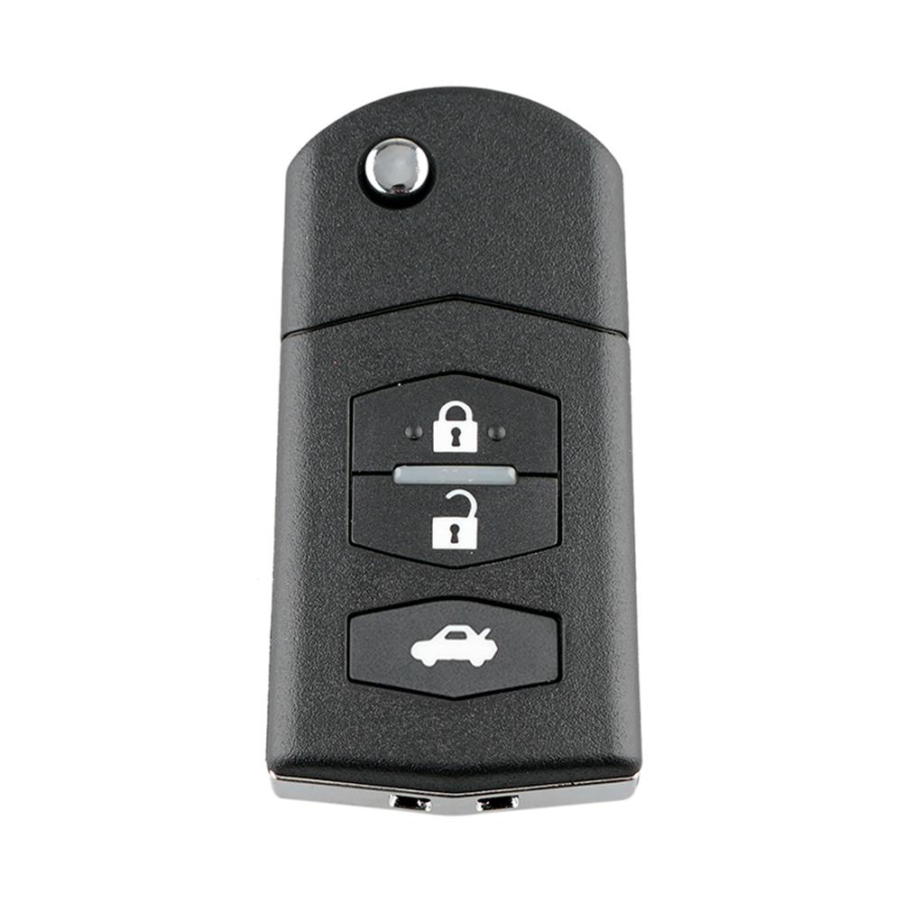 

Car Remote Key Shell 3 Button Flip Folding Key Case Blank for Mazda 2 3 5 6, 501 Original