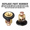HIMARKLIF Thermostat Compatible with Yamaha 2-Stroke 3HP 15HP 25HP 30HP 40HP - 250HP Outboard Motors Replace#: 6E5-12411 6E5-12411-30-00 6E5-12411-20-00 6E5-12411-10-00