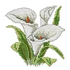 Stamped Cross Stitch-White Flower (17*17cm)