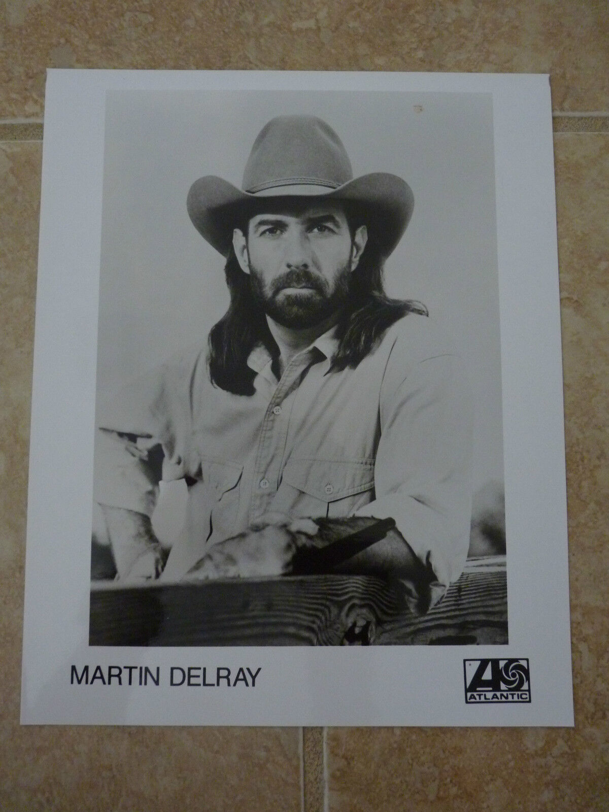 Martin DelRay 8x10 B&W Publicity Picture Promo Photo Poster painting