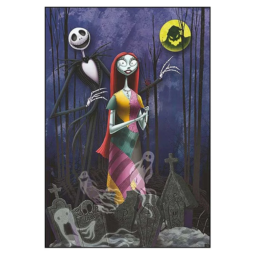 Diamond Painting - Full Round/Square Drill - Nightmare Before Christmas(30*40 - 50*60cm)