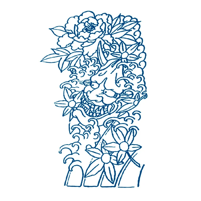 GHHF51-200 herbal juice tattoo stickers semi-permanent lasting men and women tattoo waterproof sweat plant juice tattoo stickers