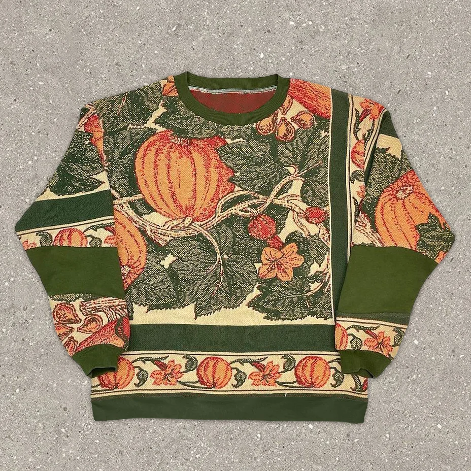 Halloween Print Vintage Street Sweatshirt