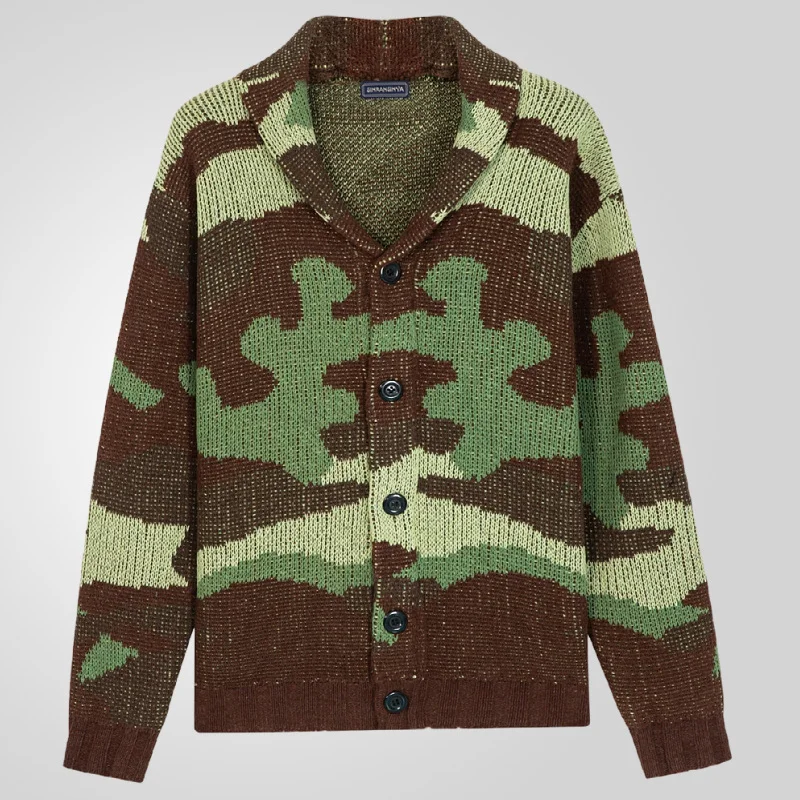 Uveng Uveng Men's Wear Autumn/Winter Camouflage Silkfery Sweater Overturned Jacket Jacket Men's SY0036