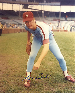 MAC SCARCE PHILADELPHIA PHILLIES ACTION SIGNED 8x10