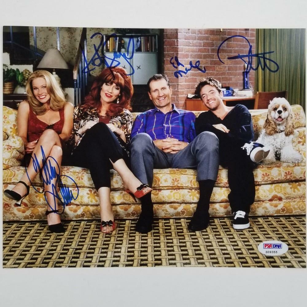 Married With Children Cast signed 8x10 Photo Poster painting #1 O'Neill Sagal Applegate (B)~ PSA