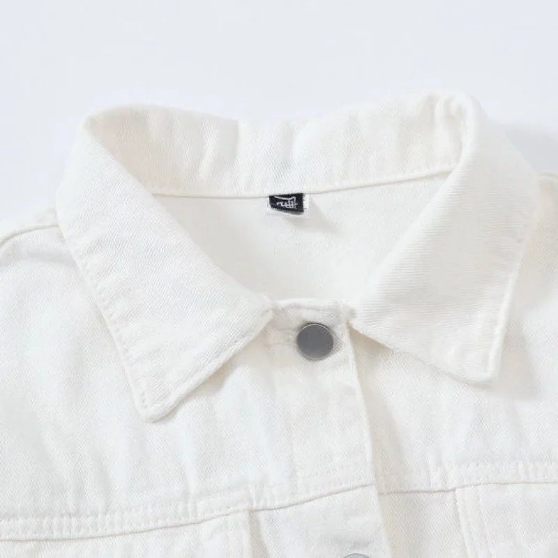 Toloer Toloer Denim Jacket Women's Loose Summer Korean Casual Versatile 2024 Short Jacket Long Sleeve Jacket-Outfit Ideas