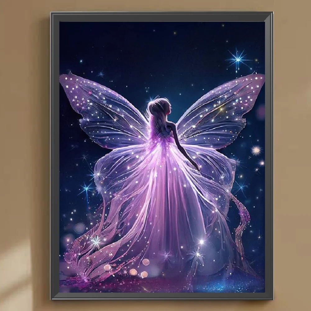 Diamond Painting - Full Round Drill - Butterfly Fairy(30*40cm)