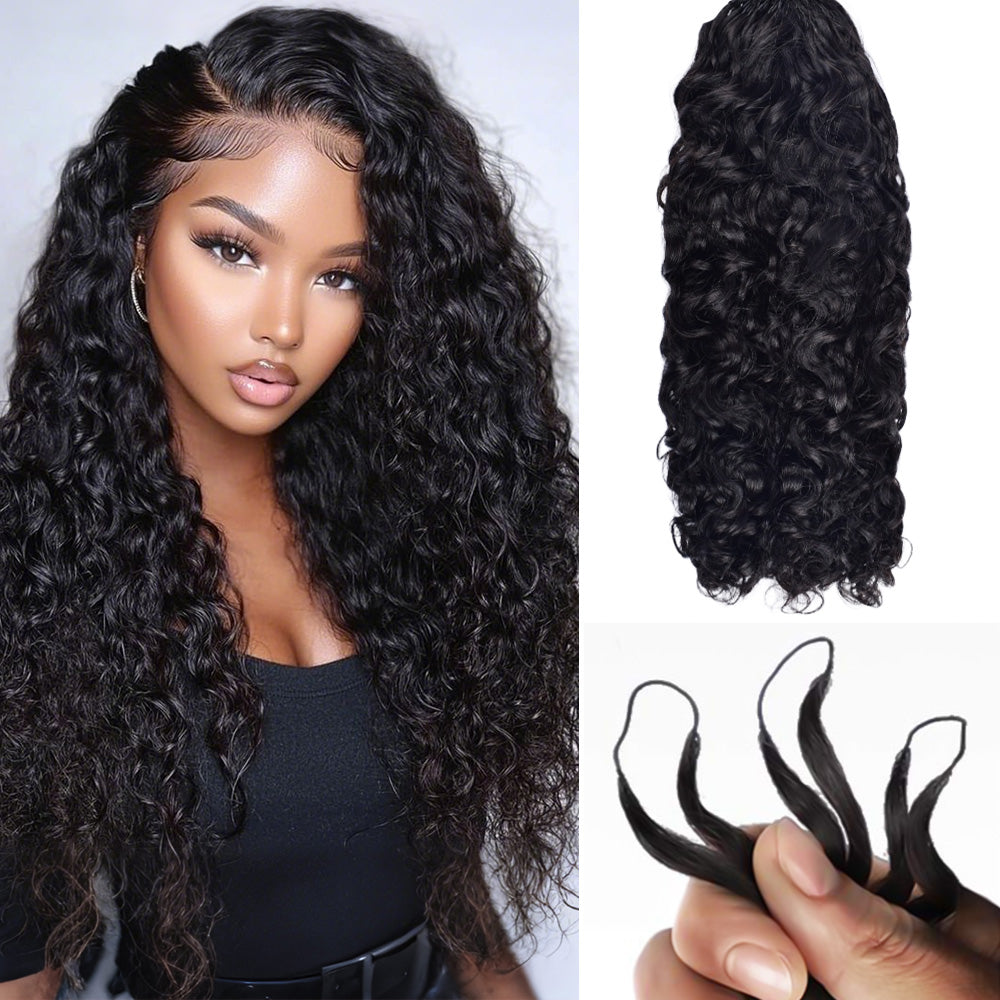Burmese Curly Crochet Human Hair Pre Loop Extensions BORUIHAIR