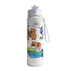 800ml Capybara Cute Water Cup with Straw & Handle Travel Water Bottle for Sports