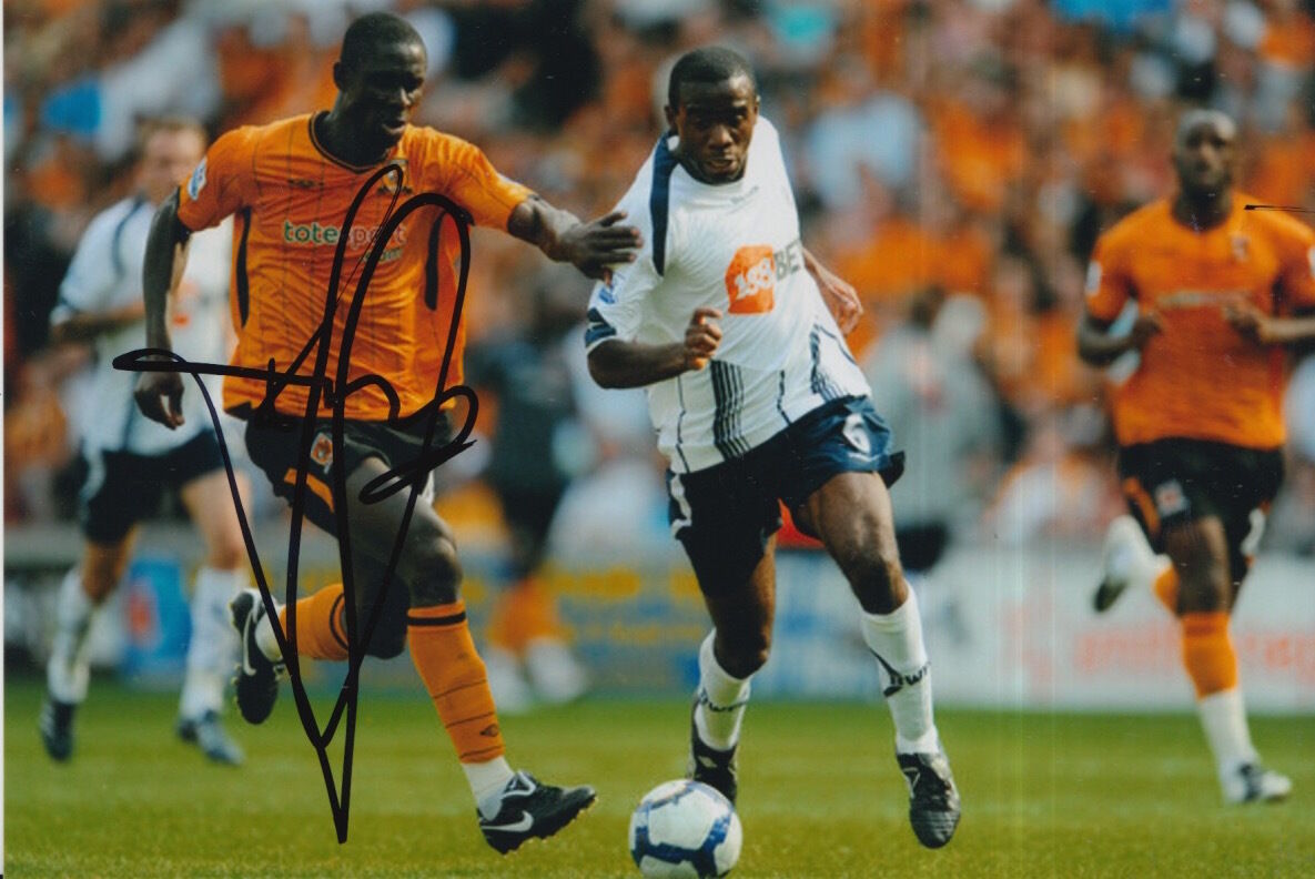 HULL CITY HAND SIGNED SEYI OLOFINJANA 6X4 Photo Poster painting.