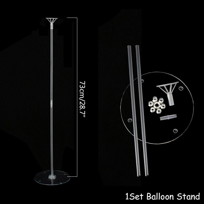 1Set Led Balloon With Column Stand Luminous Transparent Bobo Balloons Stand LED String Lights Wedding Birthday Party Decoration