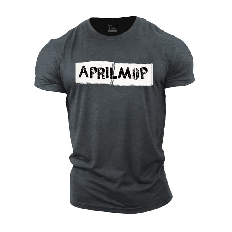 Cotton Aprilmop Graphic Men's T-shirts tacday