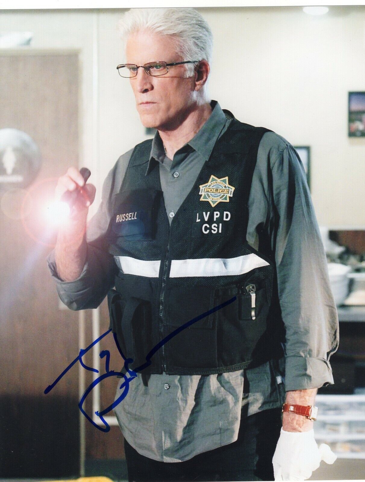 Ted Danson Signed 8x10 Photo Poster painting w/COA Cheers Sam Three Men and a Baby Jack #2