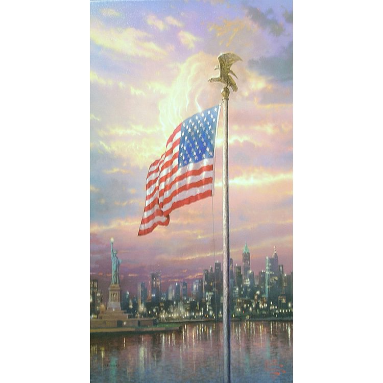 Diamond Painting - Full Round - American Flag(45*85cm)
