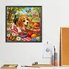 Diamond Painting -5D Full Round Drill Beagle Puppy(40x40cm)