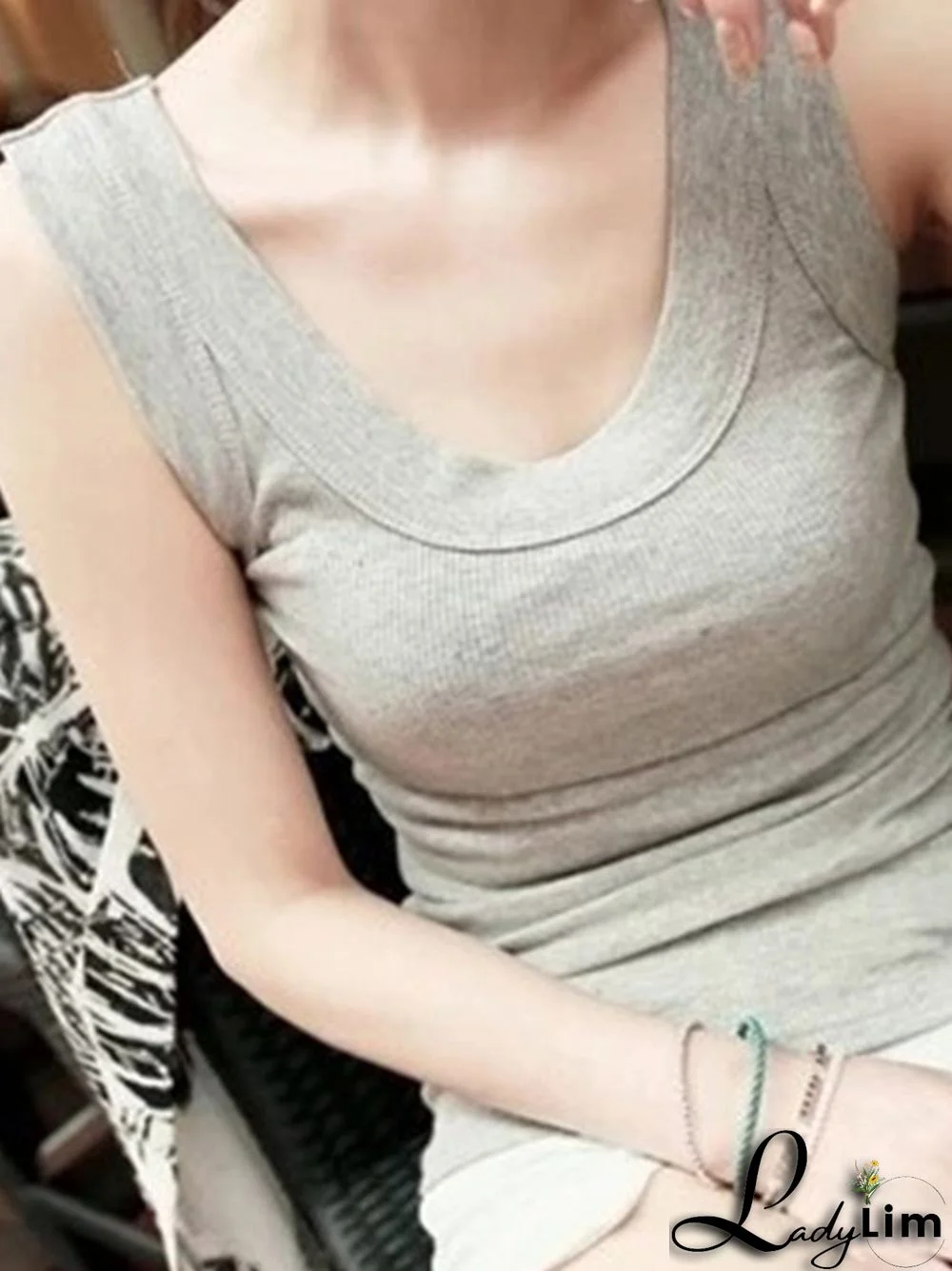 5 Colors Simple Solid Color Sleeveless Vest Top