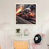 Skeleton Train-11CT Stamped Cross Stitch 40*40cm/15.75*15.75in