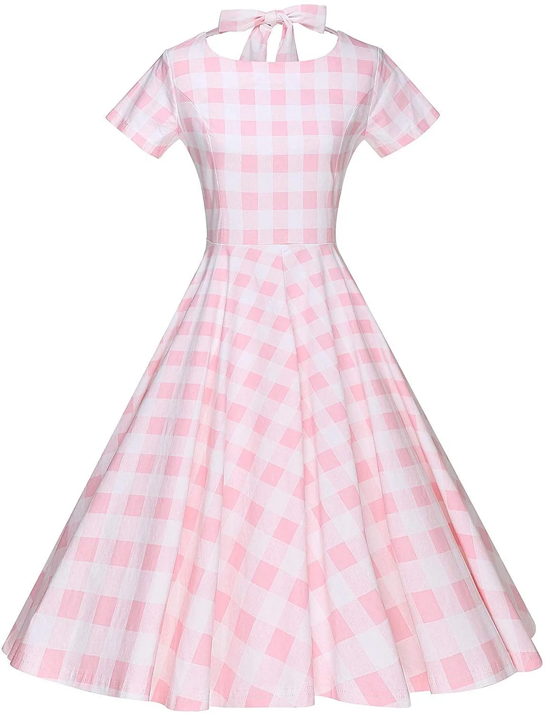 Womens 1950s Vintage Retro Party Swing Dress Rockabillty Stretchy Dress