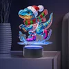 Acryl Weihnachten Dinosaurier doppelseitig - 5d DIY Bastellampe