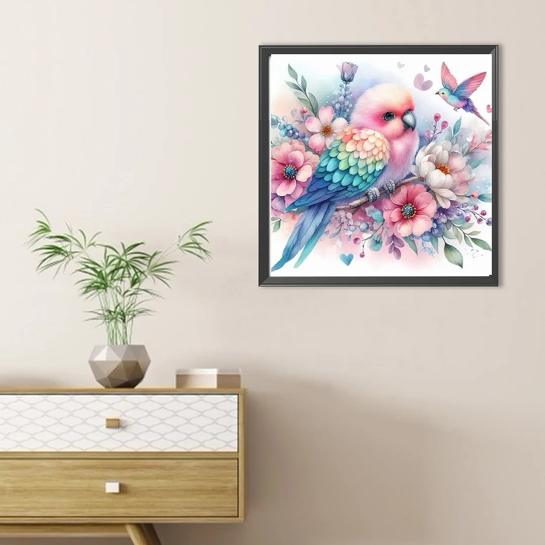 Diamond Painting - Full Round Drill - Flowers & Birds(Canvas|Canvas|30*30cm)