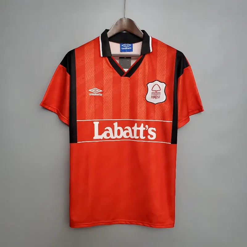 Retro 1994-95 Nottingham Forest Soccer Jersey Red