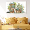 Flower Market -14CT Stamped Cross Stitch Kit(40*27cm)
