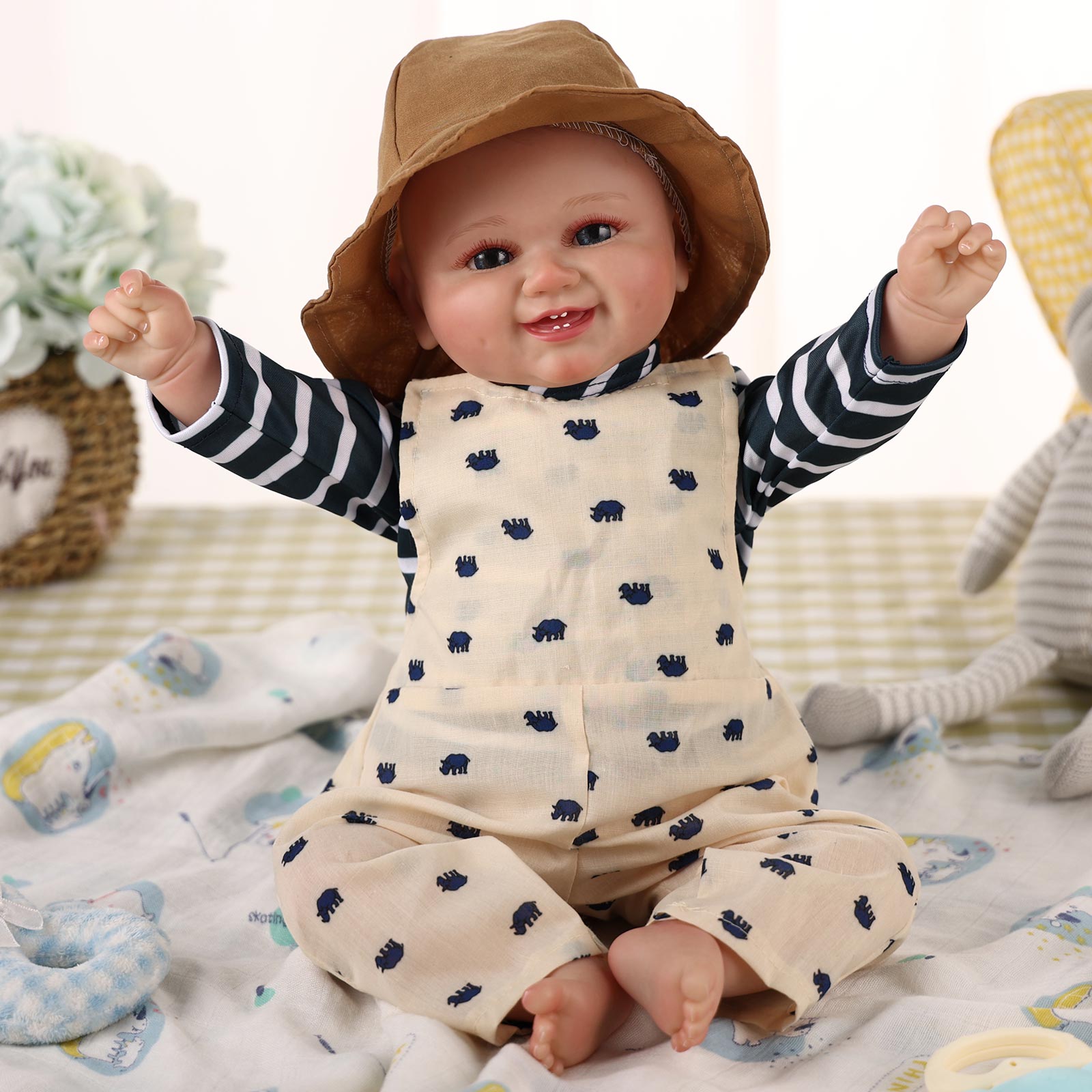 Real Lifelike Asleep Super Realistic Babies 20'' Reborn Cutest Newborn