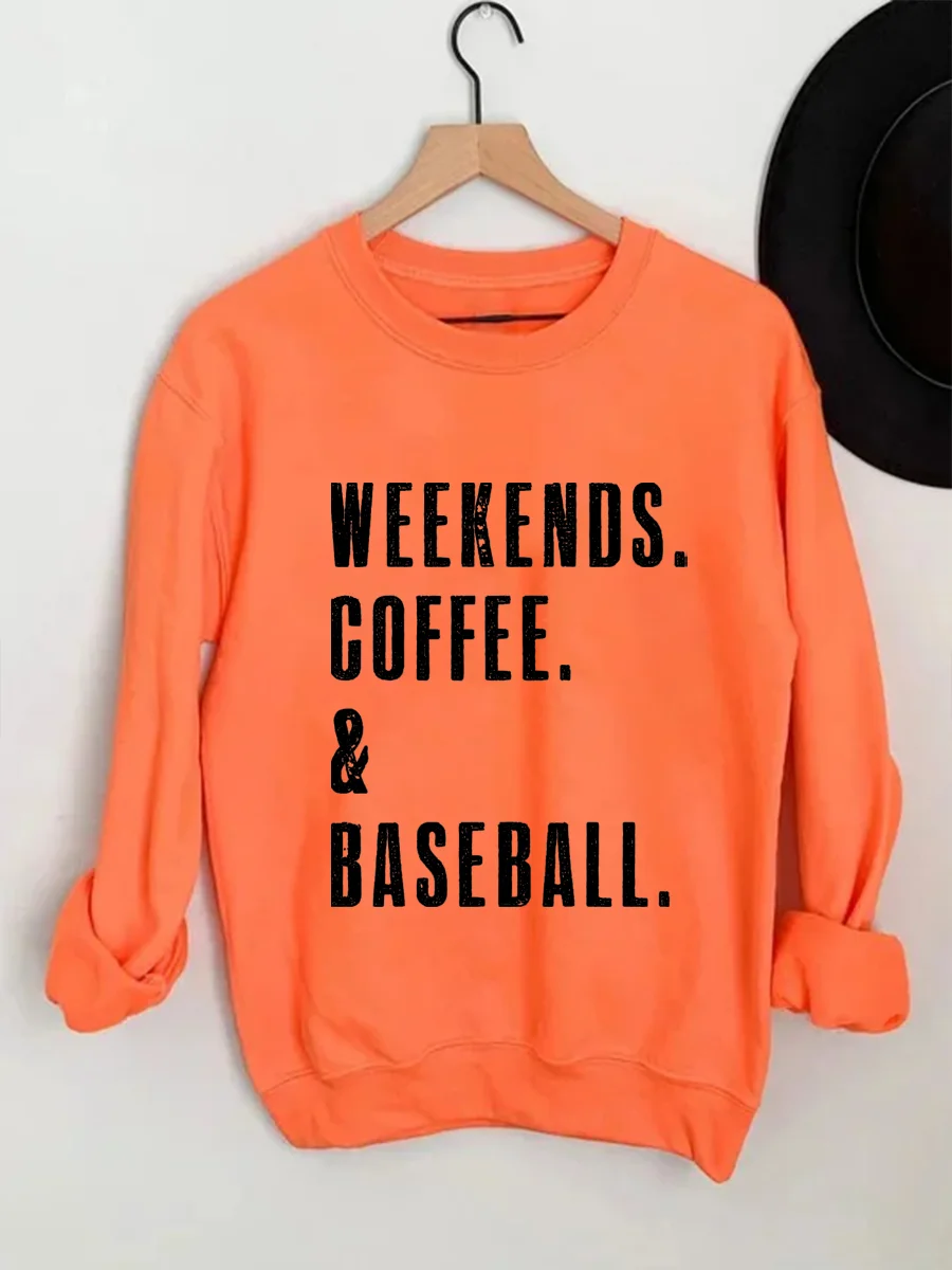 Weekend Coffee & Baseball Sweatshirt