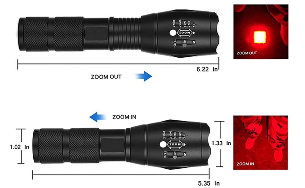 Red Light Flashlight