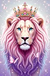 Luxury AB Velvet Diamond Painting Kit - Lion