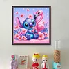 Stitch And The Flamingos-11CT Stamped Cross Stitch 40*40cm/15.75*15.75in