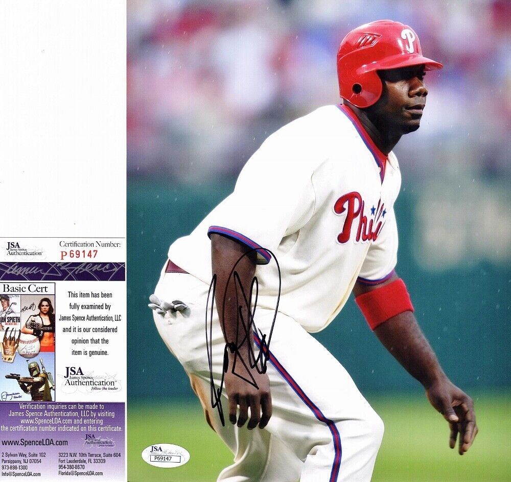 Ryan Howard Signed Philadelphia Phillies 8x10 Photo Poster painting - 2008 WS Champs - JSA COA