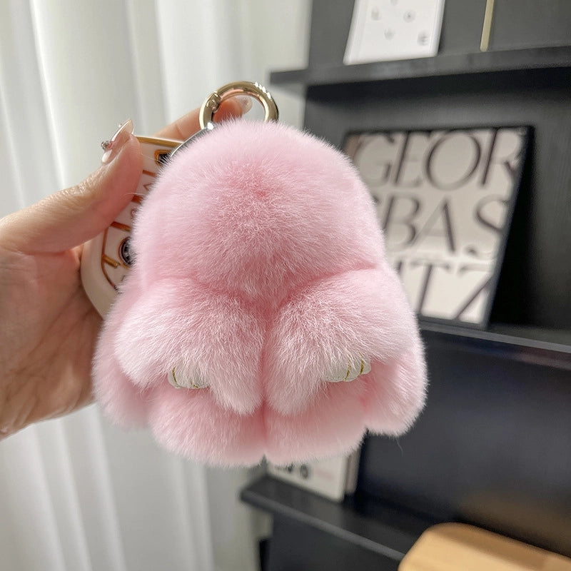 Cute Rabbit Plush Keychain