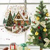 Winter Cabin DIY Diamond Painting Pendant Double Sided Gem Beads 25cm