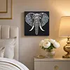 DIY Pre-Framed Elephant Button Art Canvas Kit