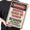 Warning - Vintage Metal Signs - 30*40cm - Warning