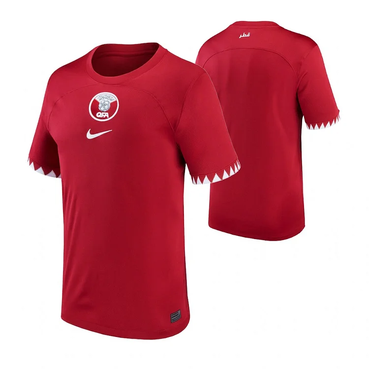Qatar Home Shirt Kit World Cup 2022 - Red