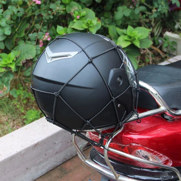 

Pratical Motorcycle Mesh Bag String Bag Sundries Net Rope Black, 501 Original