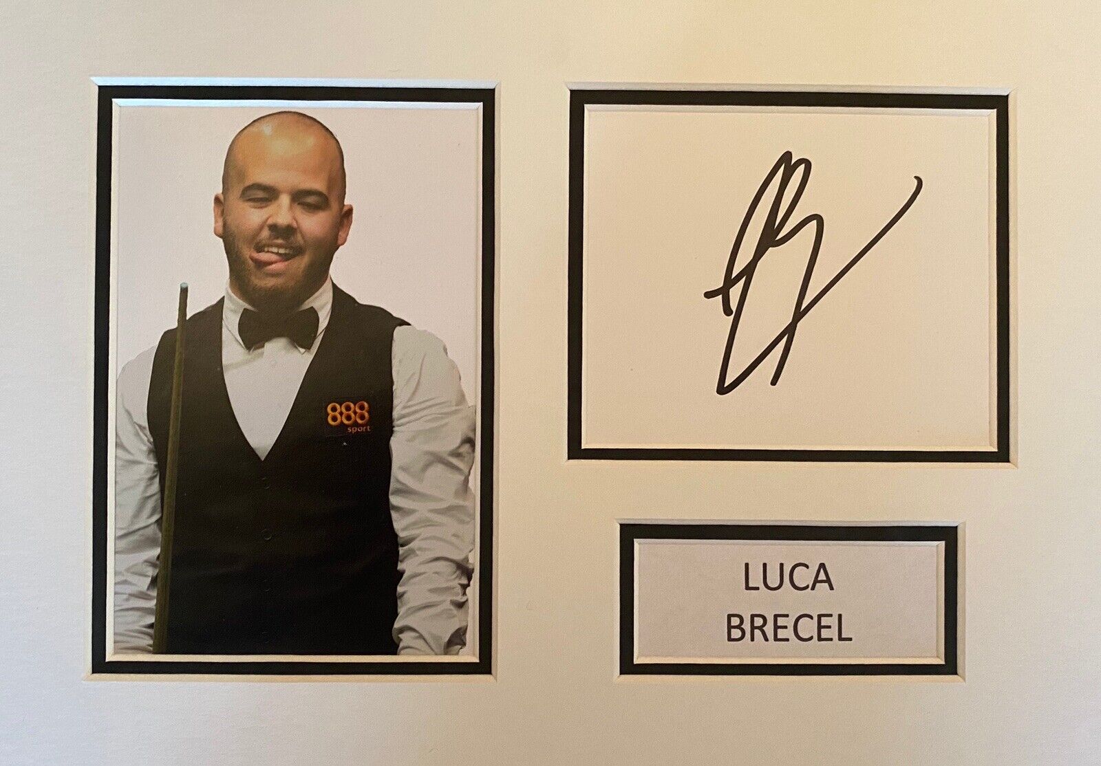 Luca Brecel Genuine Hand Signed A4 Photo Poster painting Display - Snooker