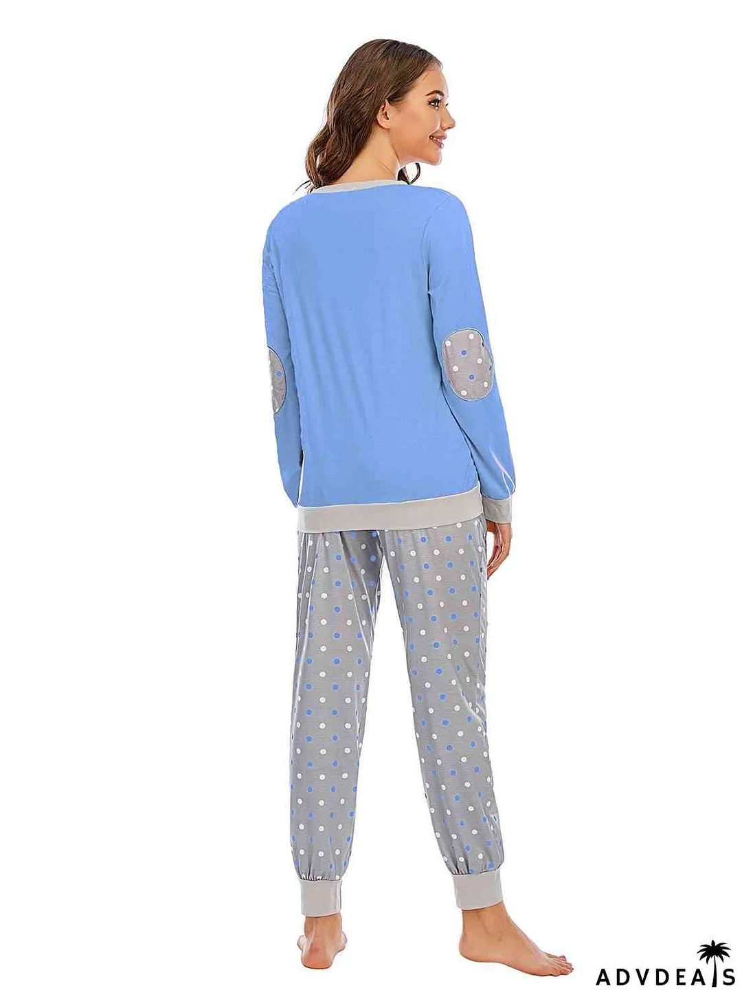 Long Sleeve Top and Polka Dot Pants Set