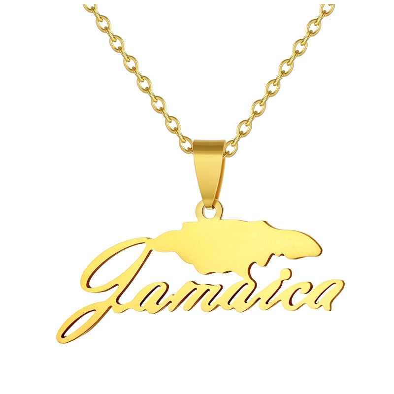 Fashion Geometric Stainless Steel Plating None 18K Gold Plated Unisex Necklace