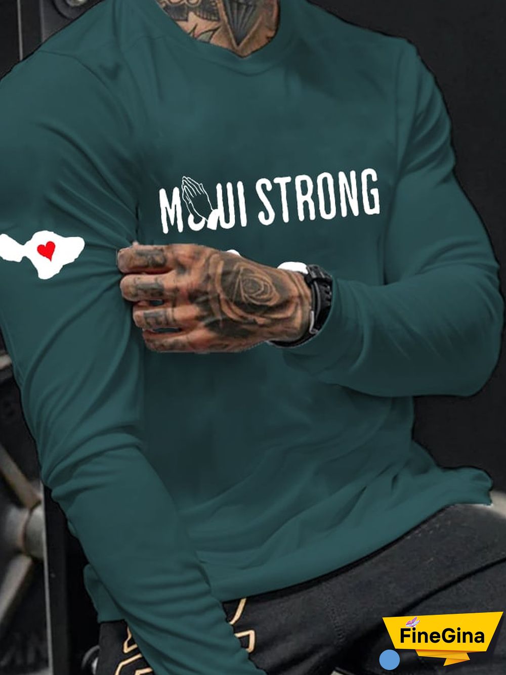 Men's Maui Casual Long Sleeve T-Shirt